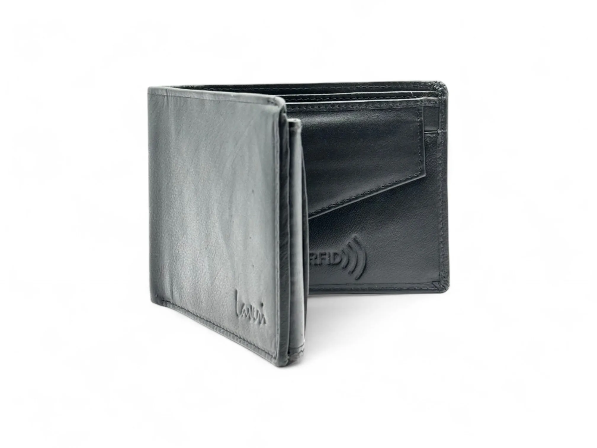 Smooth Premium 18 Card Billfold RFID Wallet with Coin Pocket #1013C