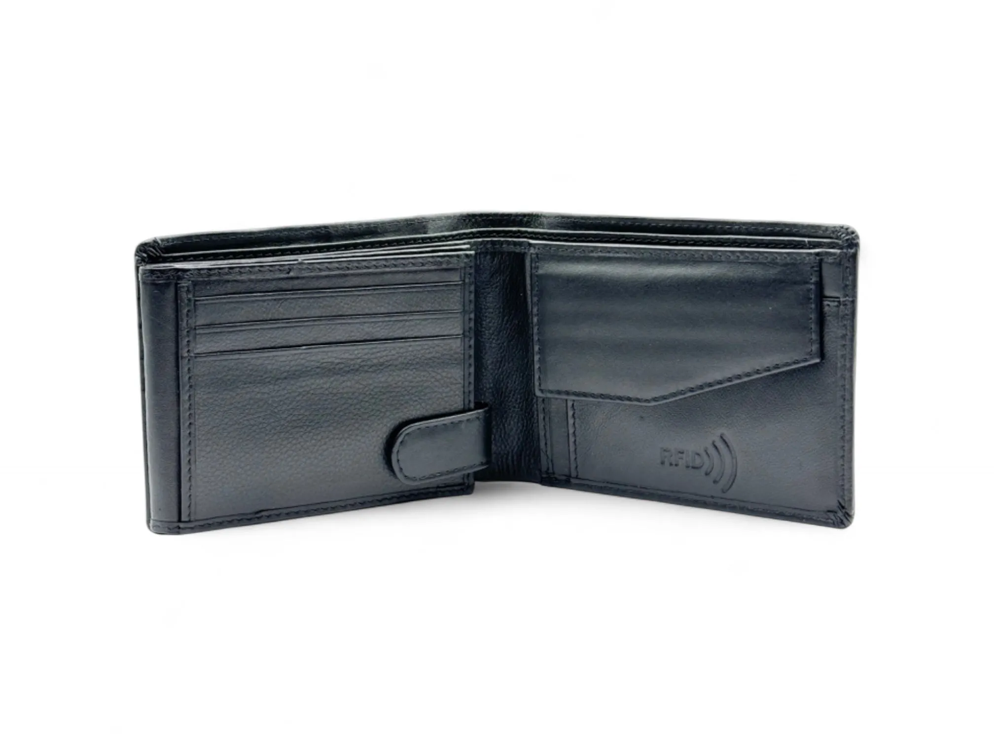 Smooth Premium 18 Card Billfold RFID Wallet with Coin Pocket #1013C