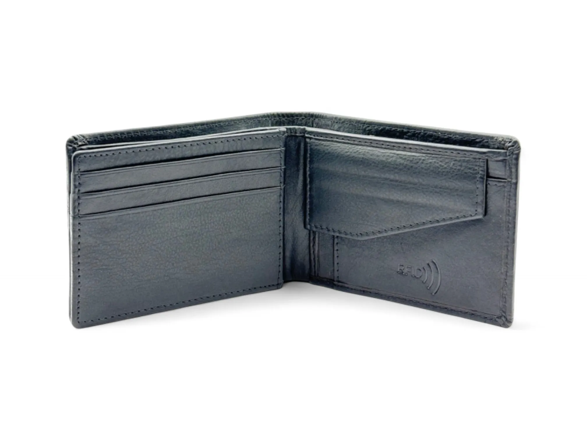 Smooth Premium 9 Card Billfold RFID Wallet | Coin Pocket #1074NC