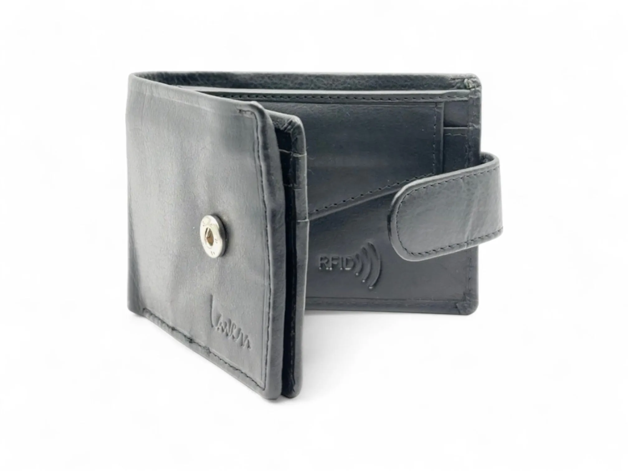 Smooth Premium 9 Card Billfold RFID Wallet| Coin Pocket | Loop #1074NCL