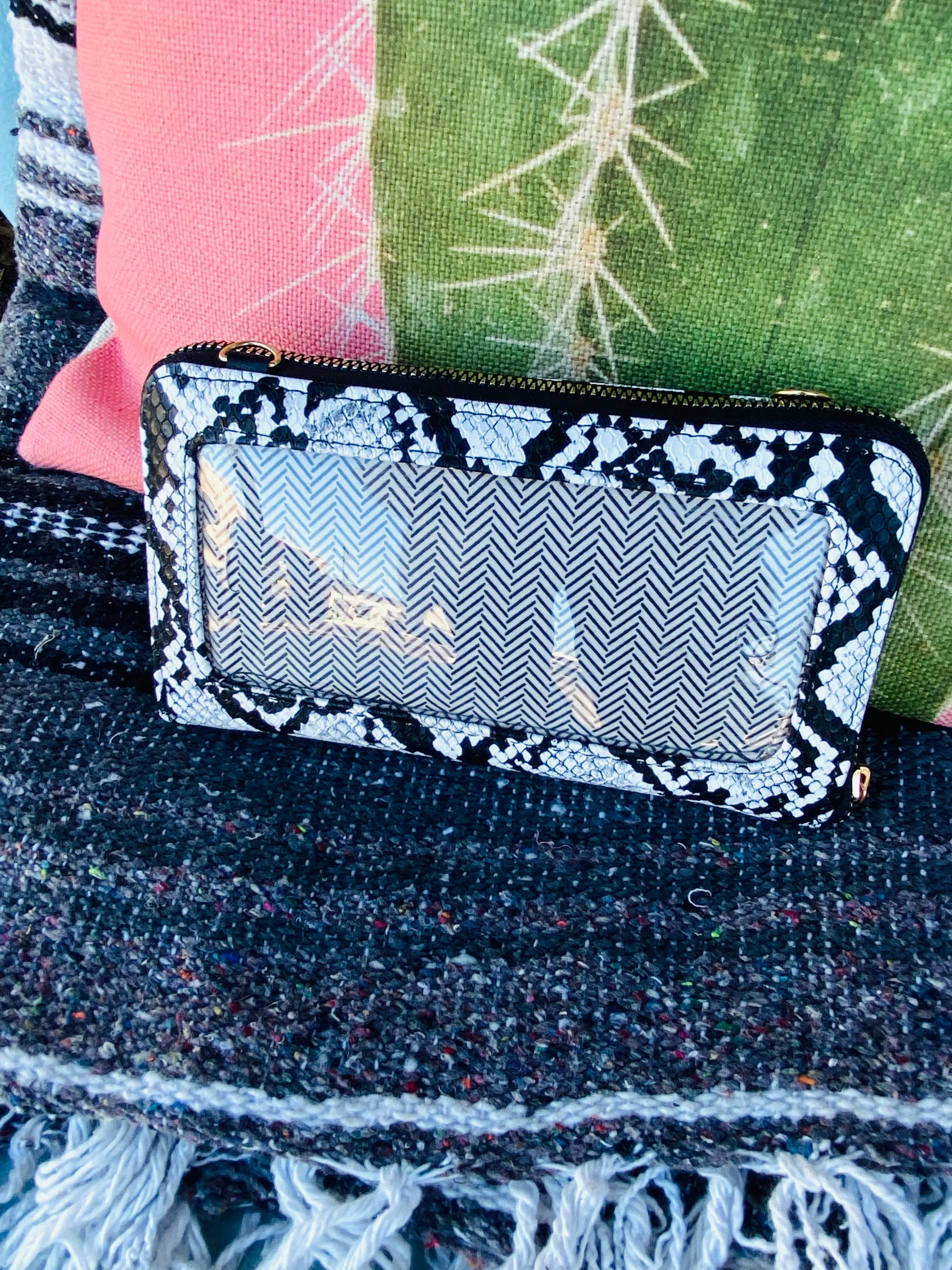 Snake Skin Cell Phone Wallet