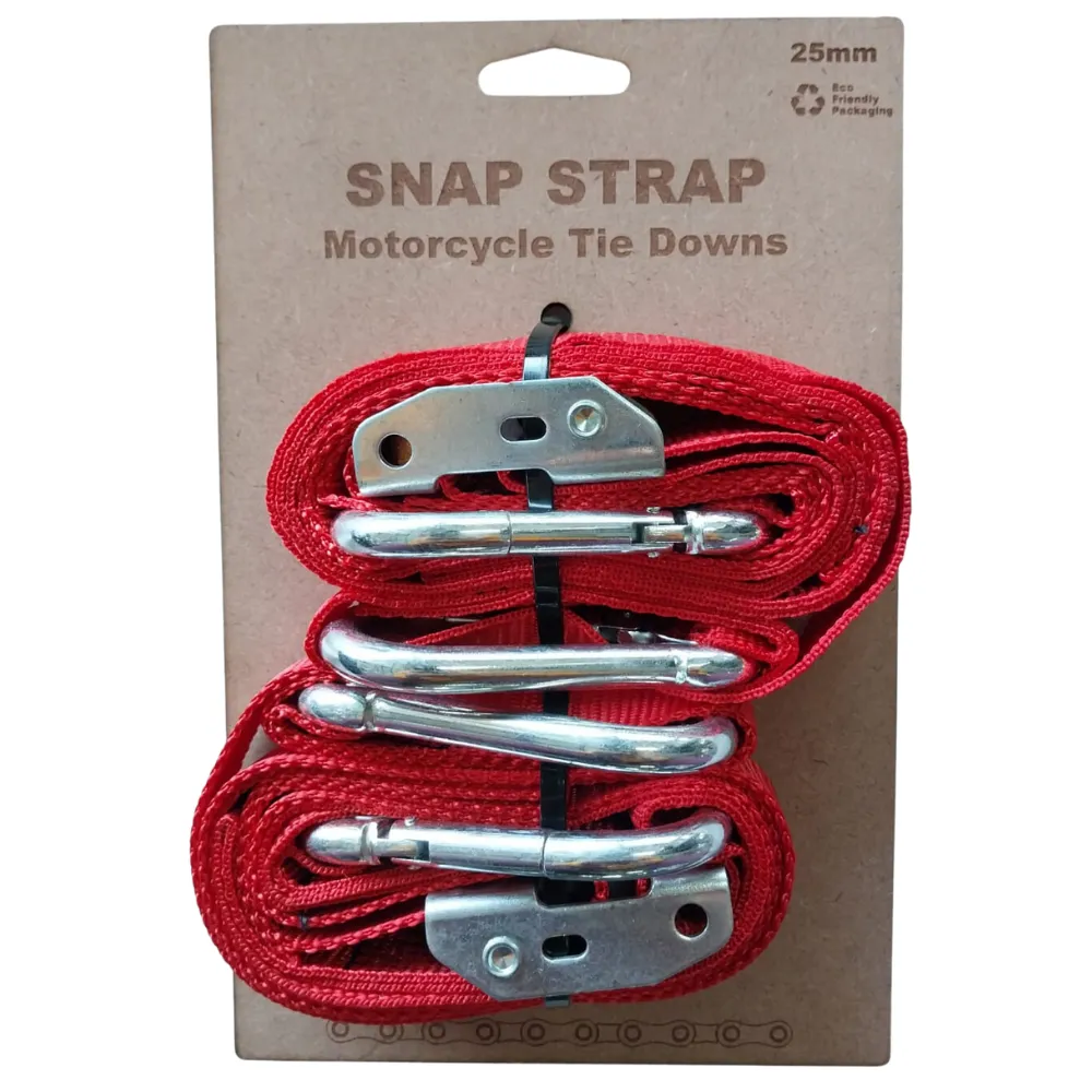 Snap Strap Soft Loop 25mm Motorcycle Tie Downs