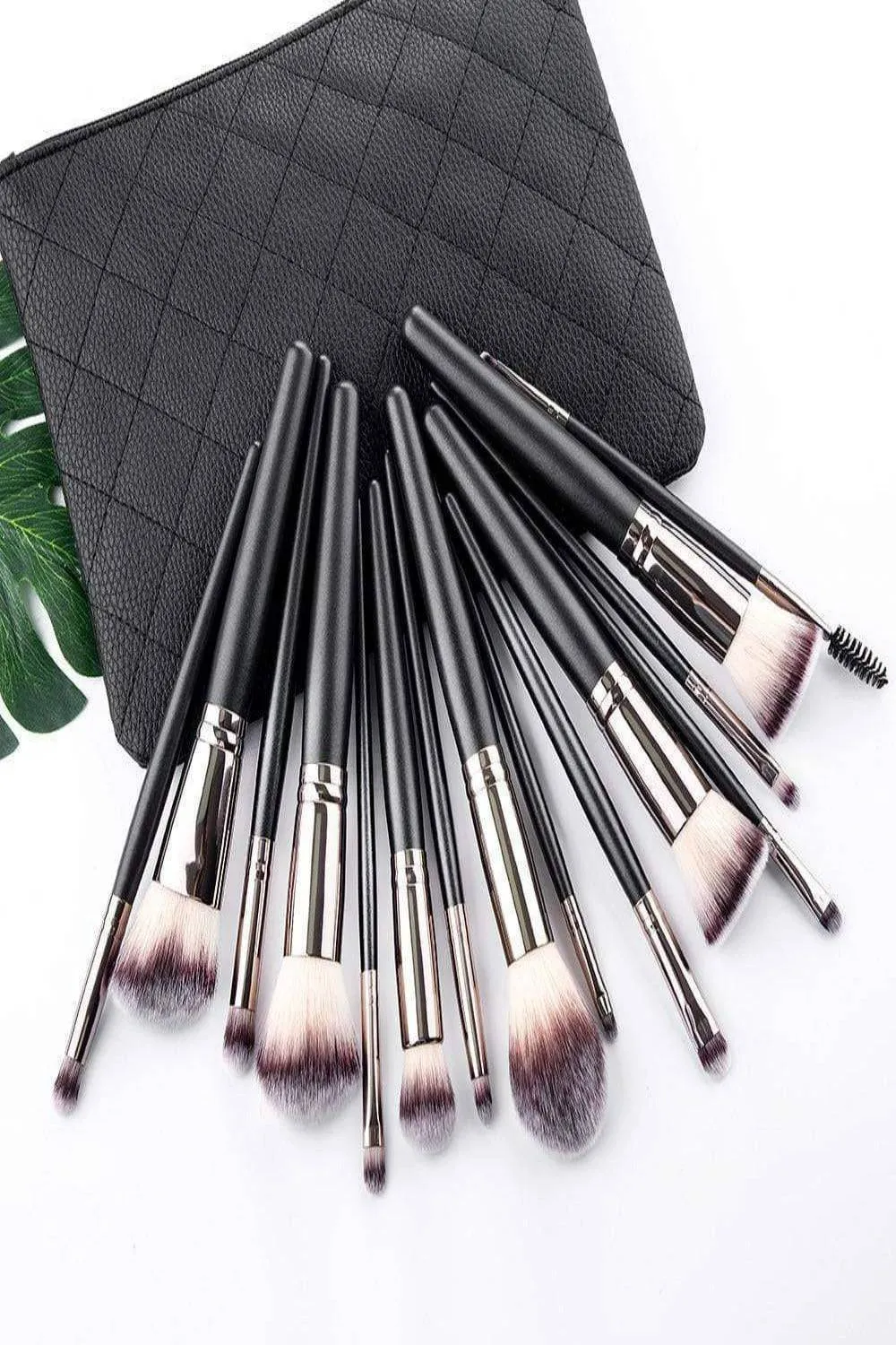 Soft Professional Makeup Brush Set With Bag - 10pcs Brushes