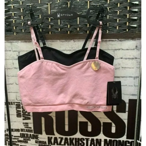 Spyder XL(2) Logo Reversible Convertible Bralette