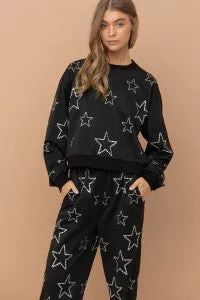 STAR STUDDED SWEATSHIRT