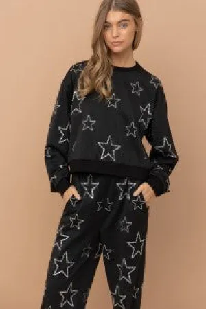 STAR STUDDED SWEATSHIRT