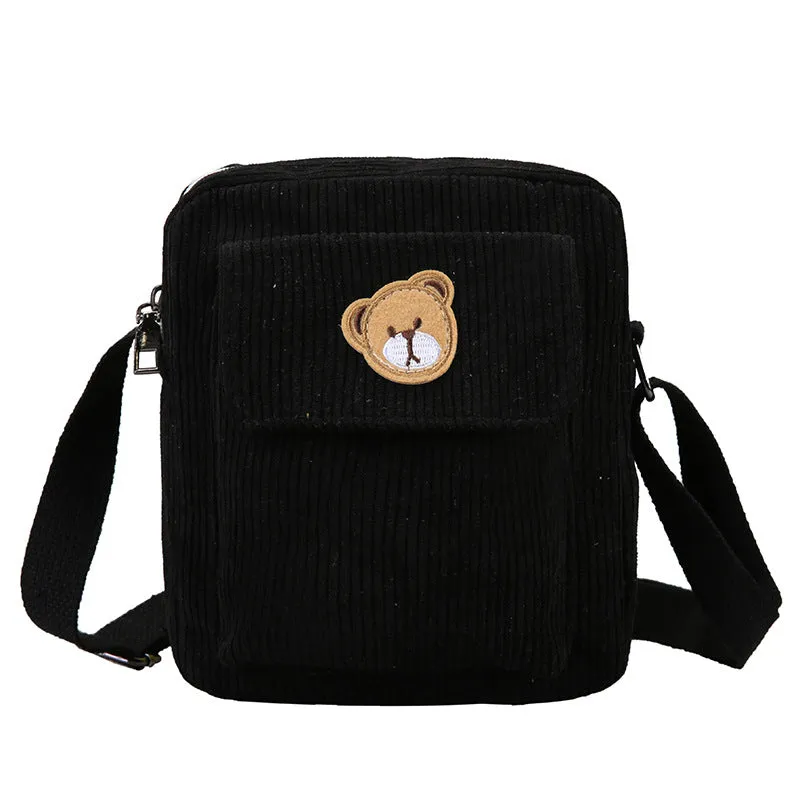 Strap Root Bear Messenger Bags