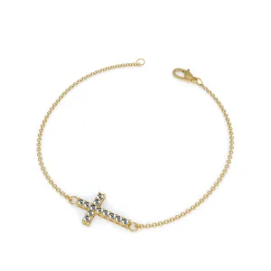 Studded Crucifix Bracelet