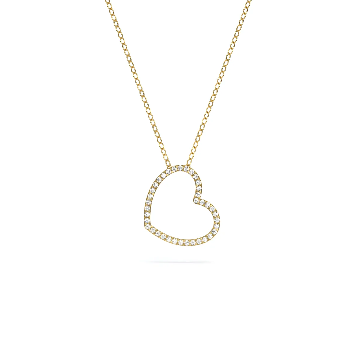 Studded Heart Necklace