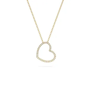 Studded Heart Necklace