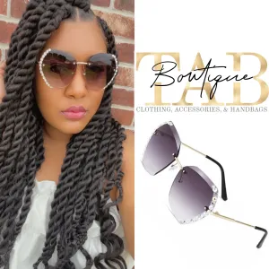 Studded Rim Sunglasses
