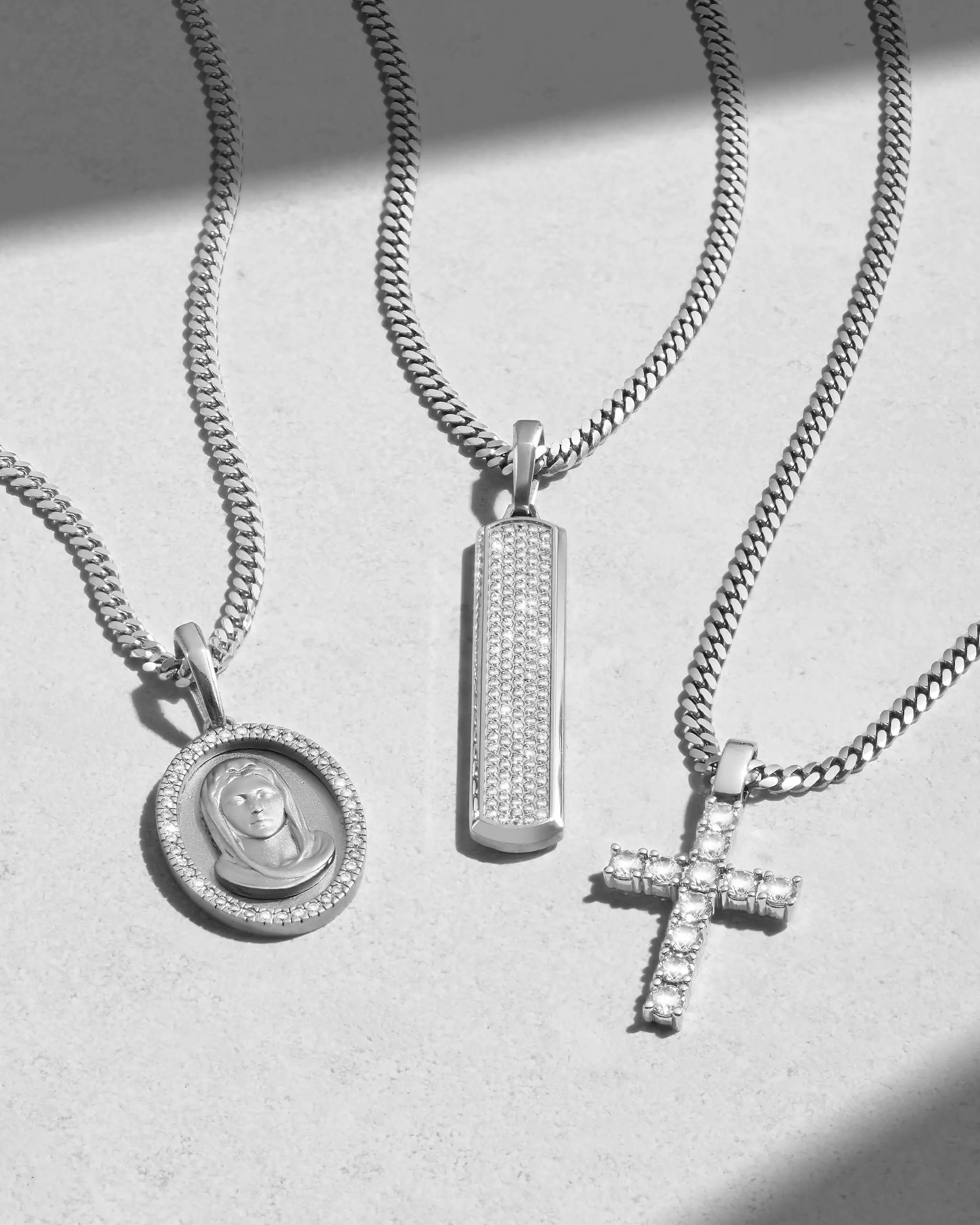 Studded St. Mary Pendant