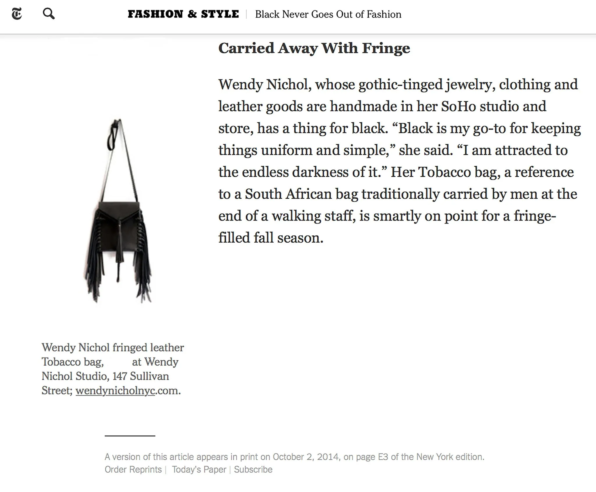 Studded Tobacco Bag