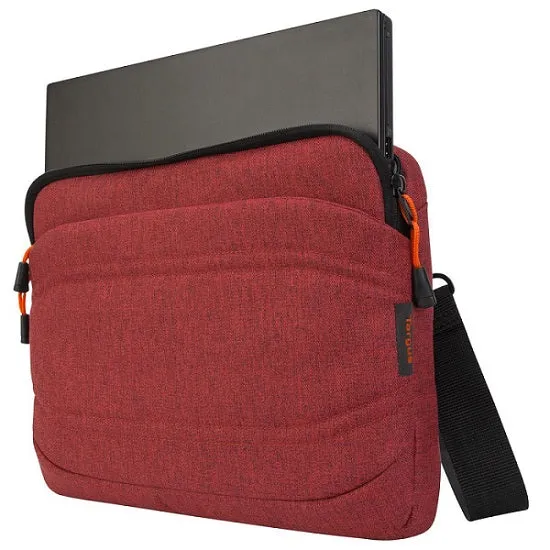 Targus TSS97902GL Groove X2 Slim Case Designed for MacBook 13 &amp; Laptops up to 13 - Dark Coral