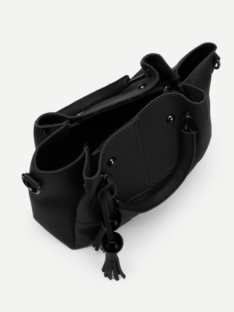 Tassel Charm Tote Bag 3pcs