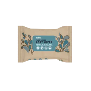 Terra Bamboo Baby Wipes - Pure NZ Water Travel Pack 24ct