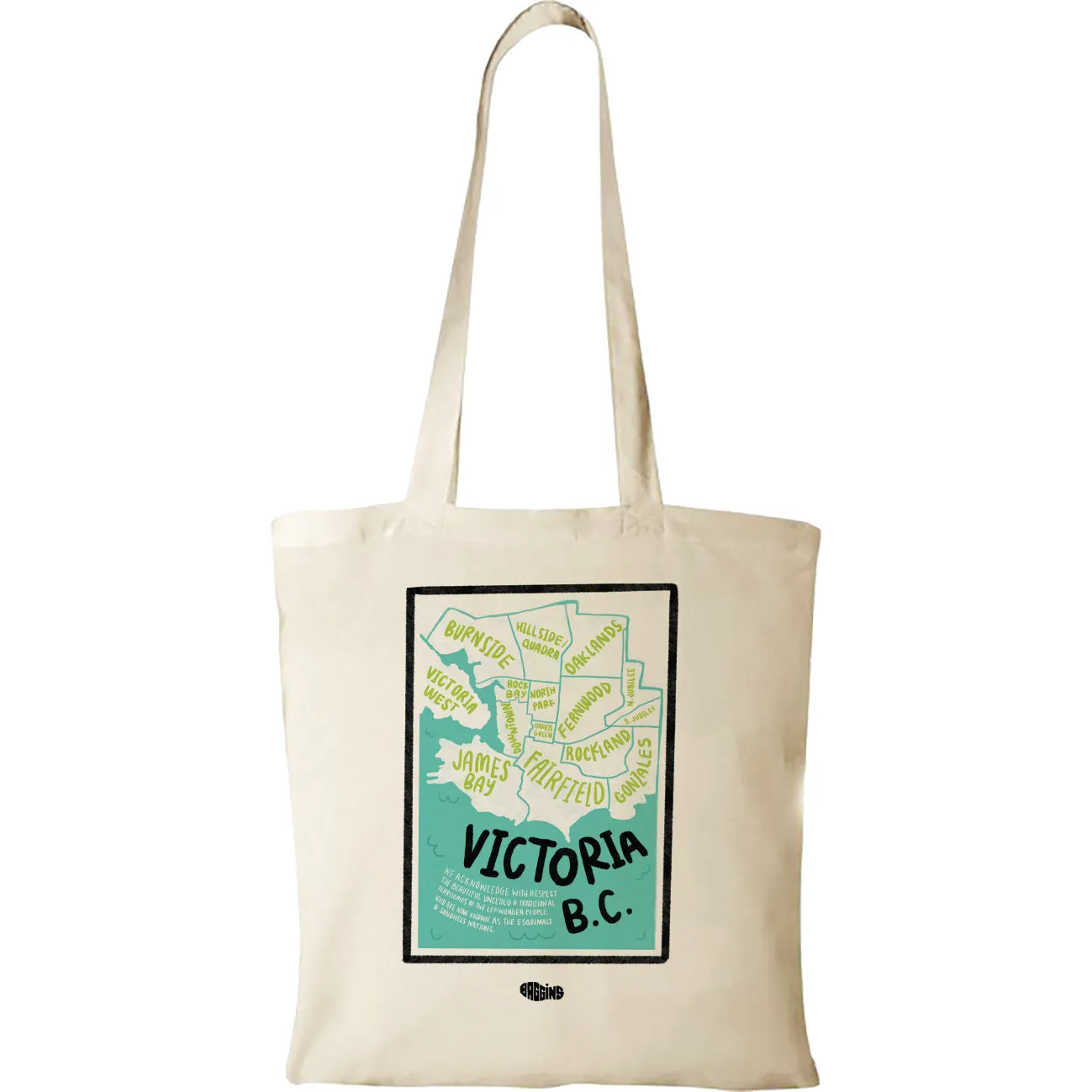 The Baggins Original Tote Bag Victoria Map