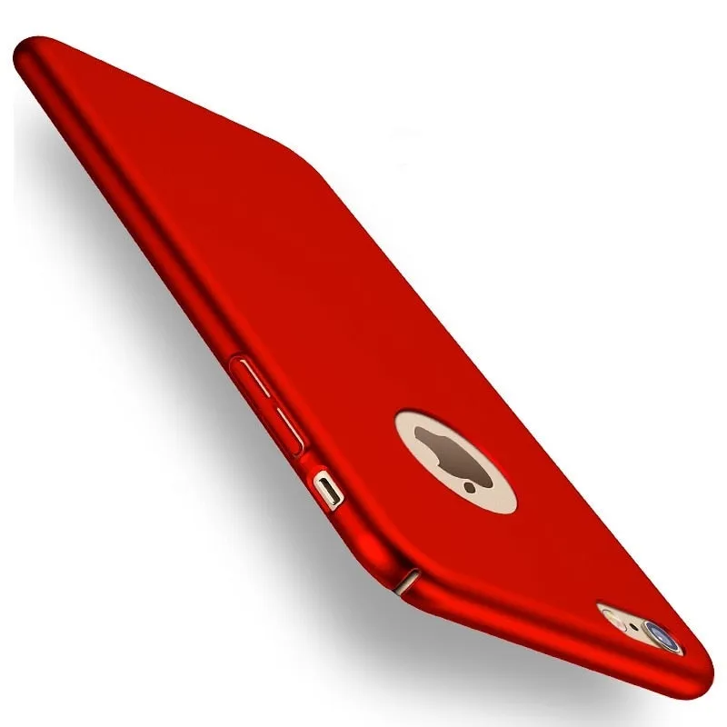 Thin Hard Protect Case 360?? All-inclusive PC Back Cover Bumper for iPhone 7 Plus Sliky BlackXEGY