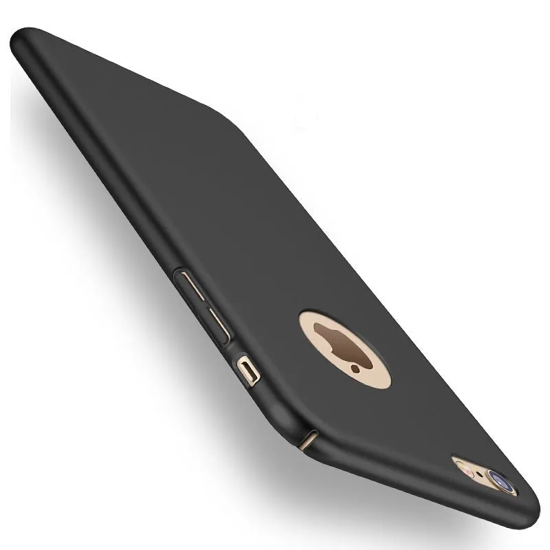 Thin Hard Protect Case 360?? All-inclusive PC Back Cover Bumper for iPhone 7 Plus Sliky BlackXEGY