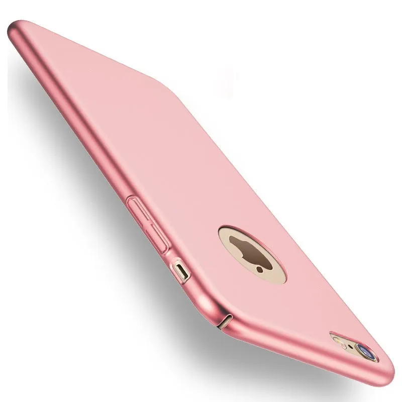 Thin Hard Protect Case 360?? All-inclusive PC Back Cover Bumper for iPhone 7 Plus Sliky BlackXEGY