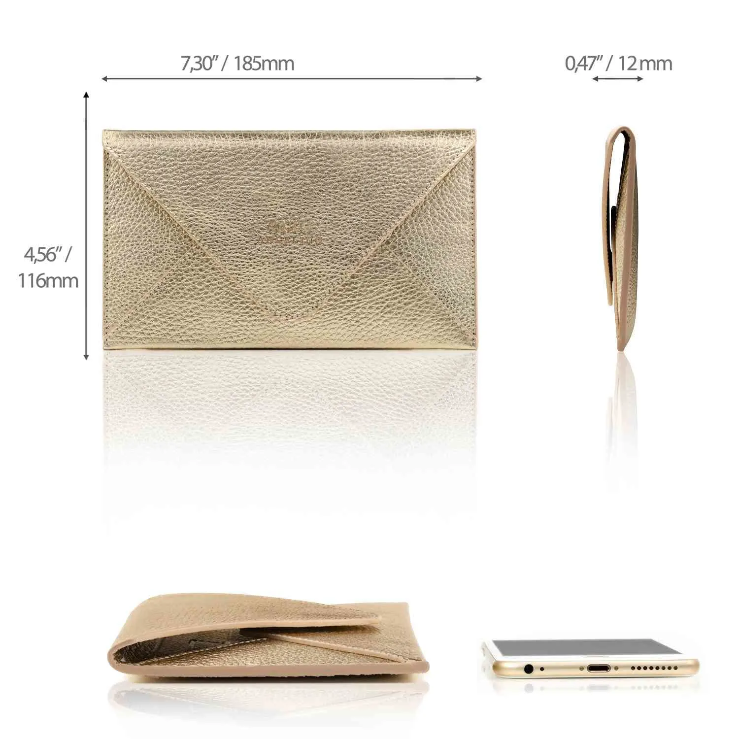 Top Grain Leather Envelope Wallet