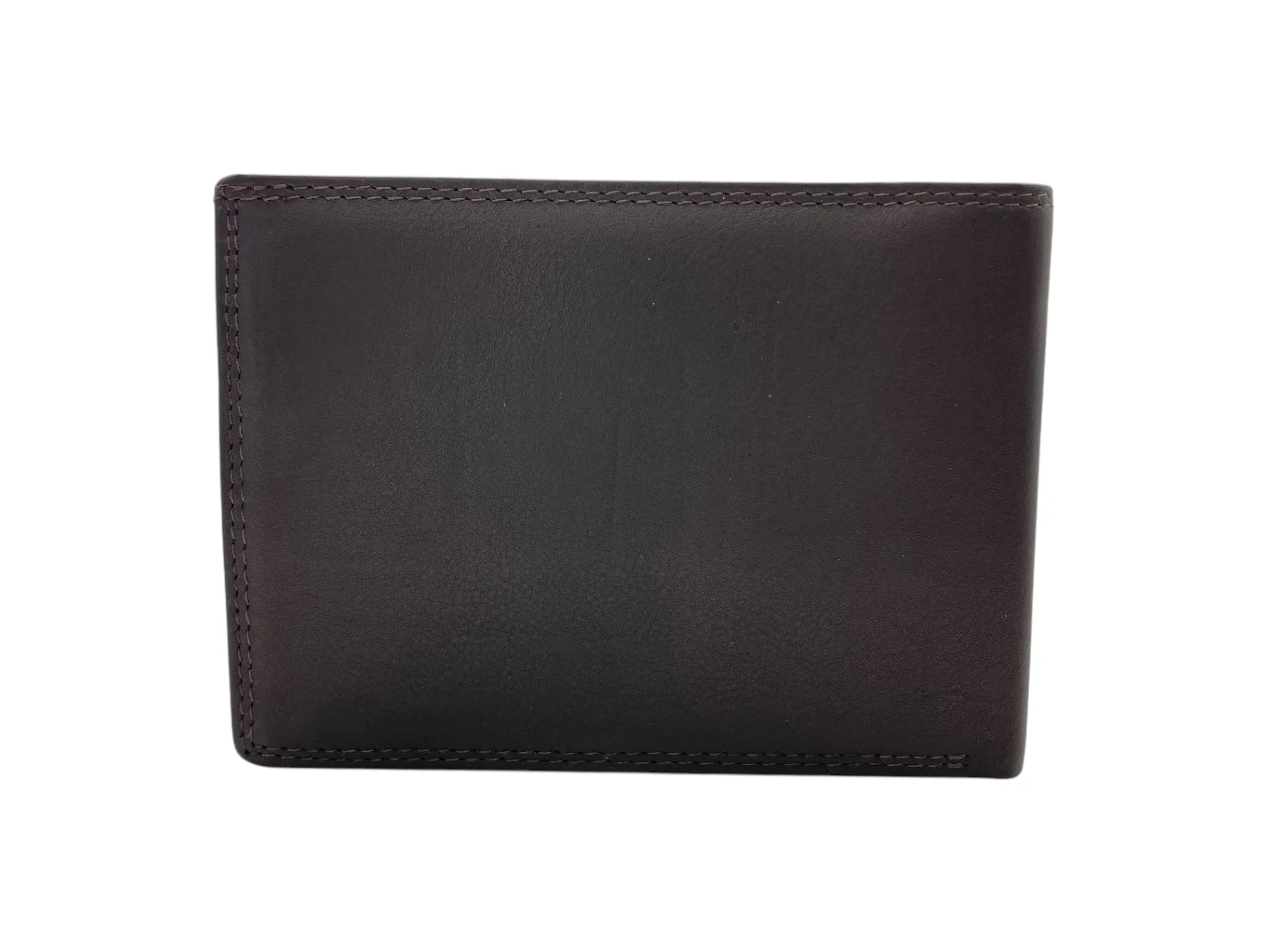 Top Grain Napa Leather Card & Coin Billfold Wallet # 1644