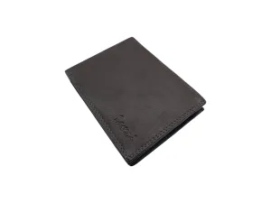 Top Grain Napa Leather Card & Coin Billfold Wallet # 1644