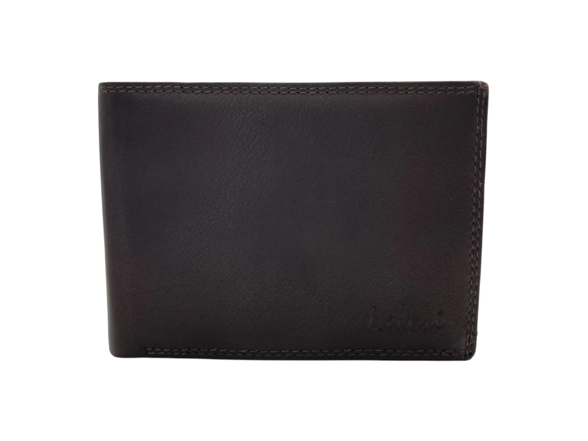 Top Grain Napa Leather Card & Coin Billfold Wallet # 1644