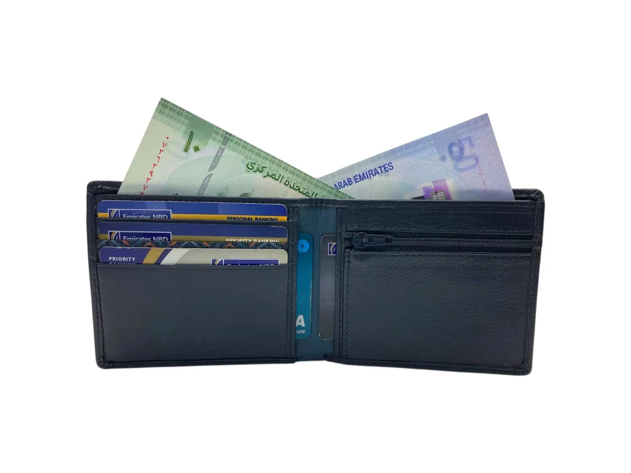 Top Grain Slim & Compact Leather Billfold Wallet # 4627Z [ELAS]