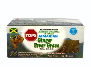 Tops Ginger Fever Grass 24 Tea Bags