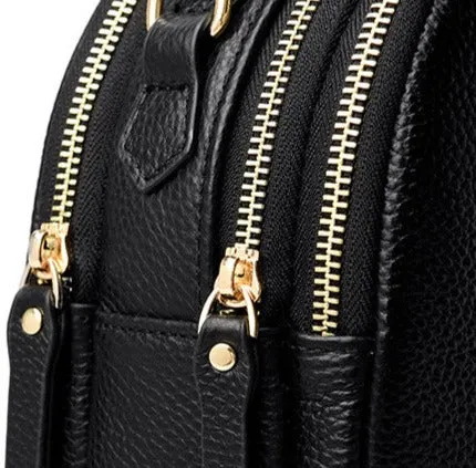 Trendy Small Leather Backpack | Stylish & Compact
