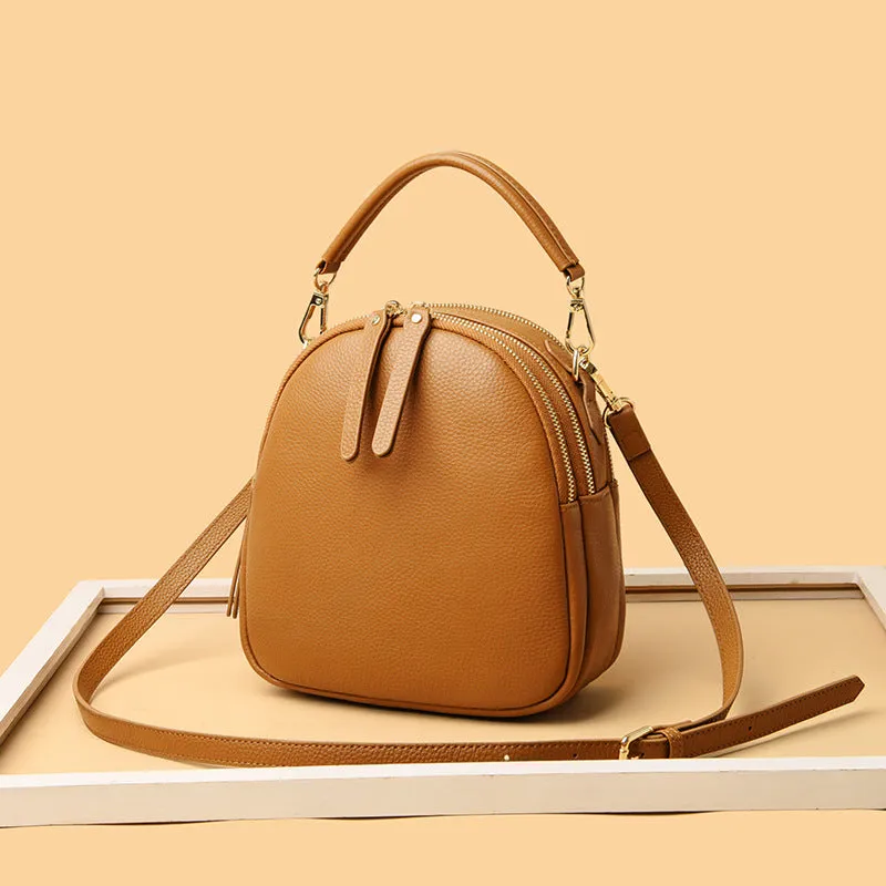 Trendy Small Leather Backpack | Stylish & Compact