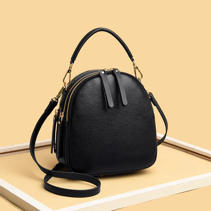 Trendy Small Leather Backpack | Stylish & Compact