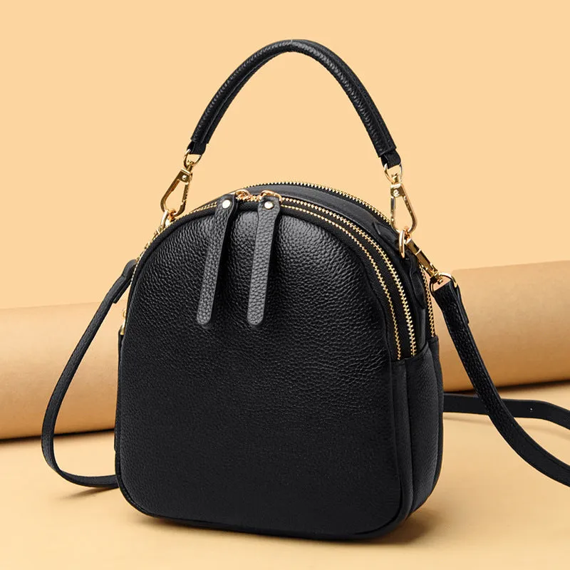 Trendy Small Leather Backpack | Stylish & Compact