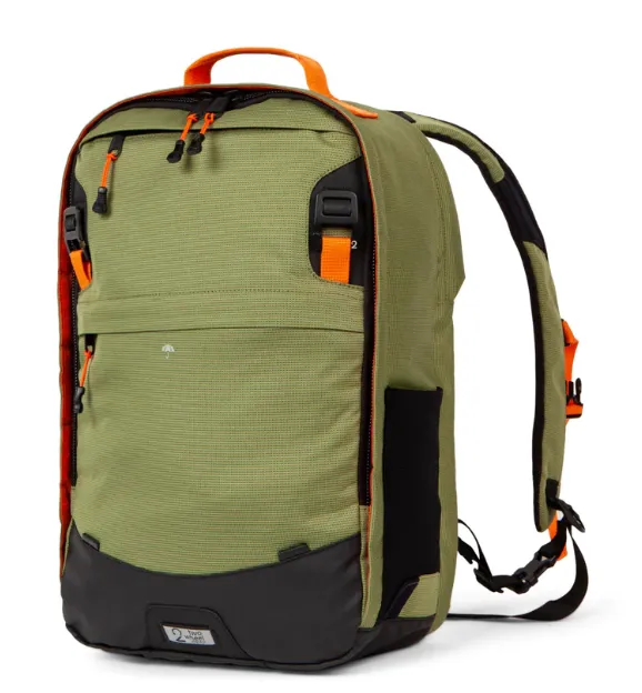 Two Wheel Gear - Pannier Backpack, Convertible LITE  22L - Olive Recycled Ripstop