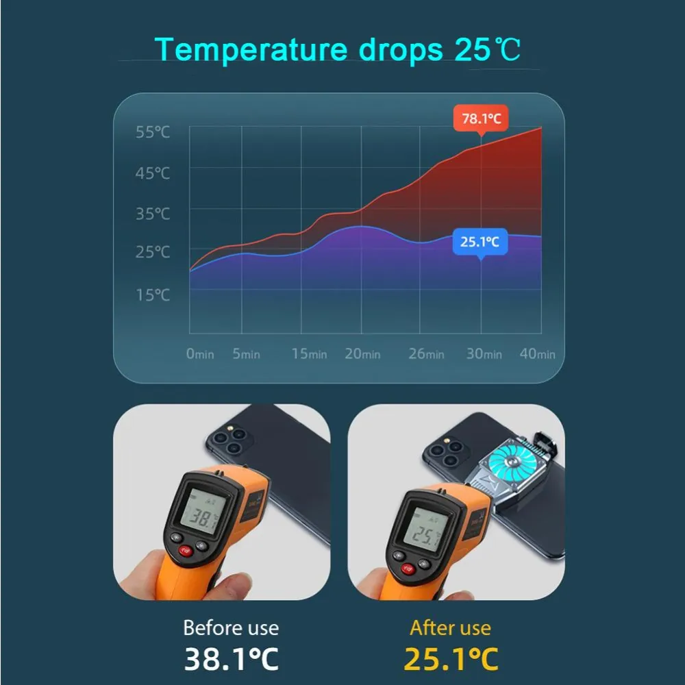 Universal USB Cooling System Fan Mobile Phone