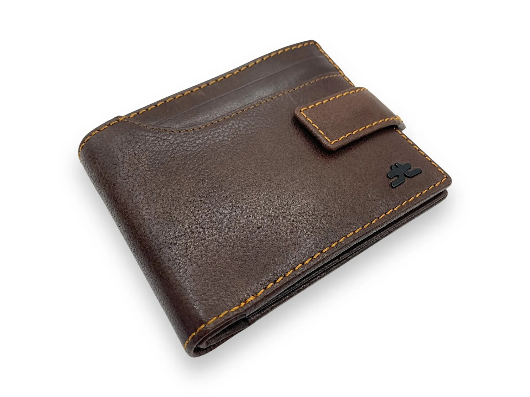 VIP - RFID Maximum Card & Coin, Men's Bifold Wallet With Elastic Loop Lock, Inside Zip # 1244 EL.Loop