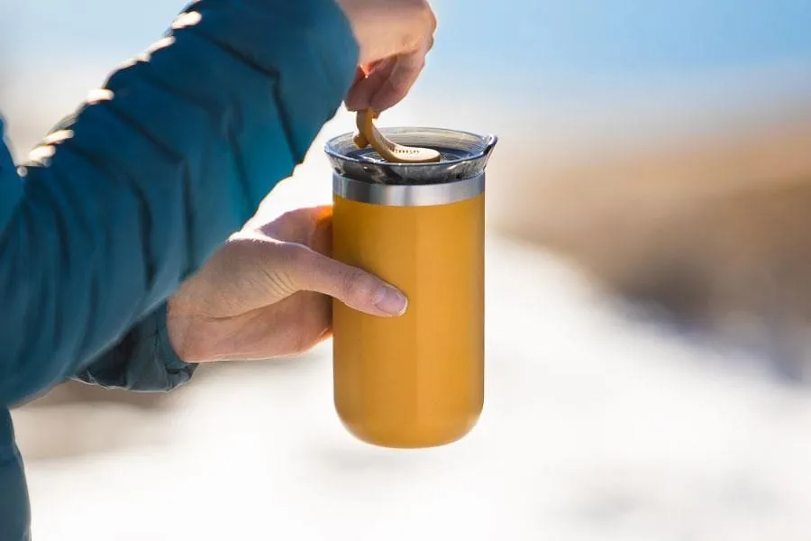 Wacaco Octaroma Lungo Insulated Mug Amber Yellow 300ml OCTAAY