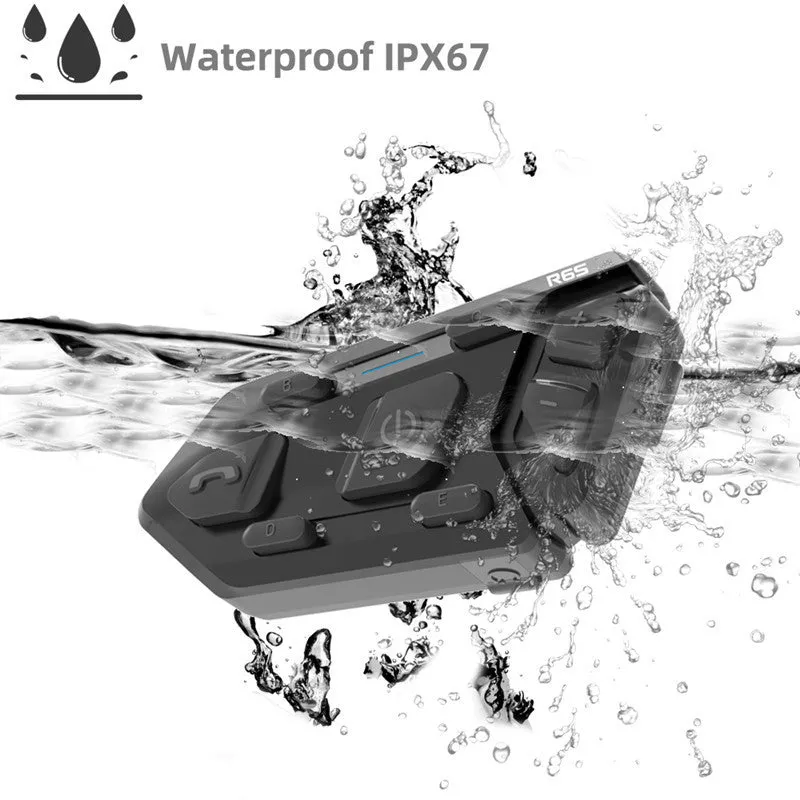 Waterproof Bluetooth Motorcycle Helmet Headset with Wireless Intercom | Durable Riding Communication Device