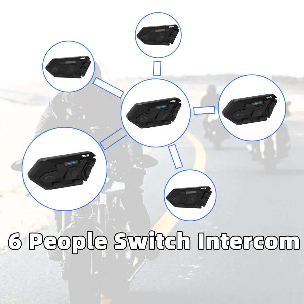 Waterproof Bluetooth Motorcycle Helmet Headset with Wireless Intercom | Durable Riding Communication Device