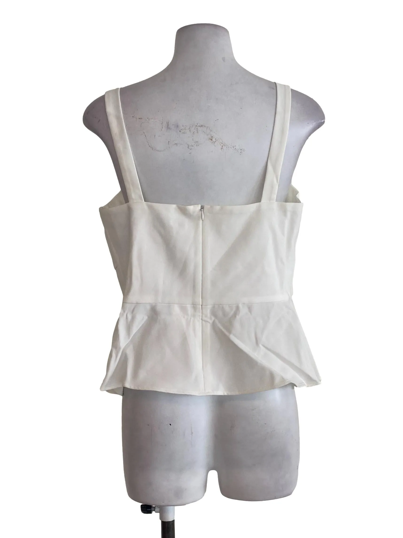 White Wrap Top