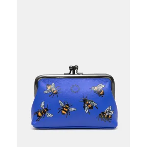 Yoshi Sweet Bees Leather Triple Frame Purse
