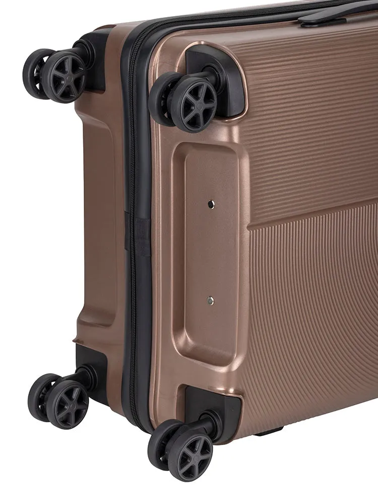 Zen 65cm Medium 4 Wheel Trolley Case - Brown