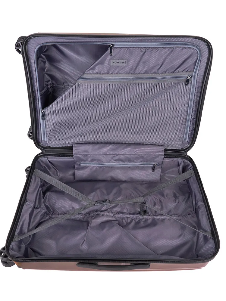 Zen 65cm Medium 4 Wheel Trolley Case - Brown