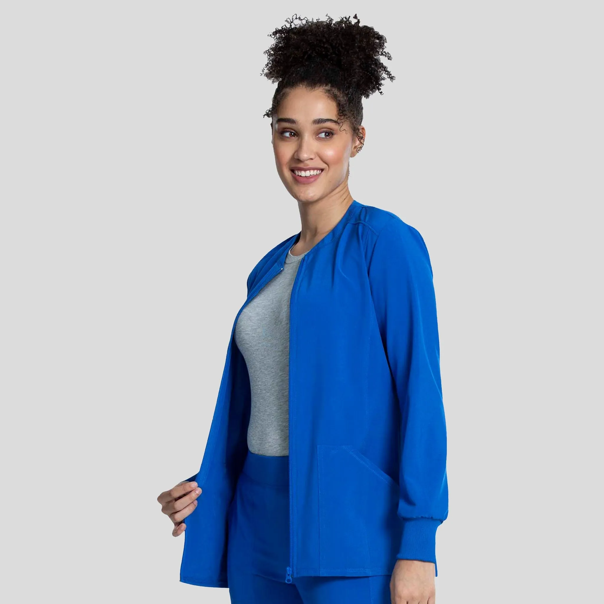 Zip Front Jacket | Royal