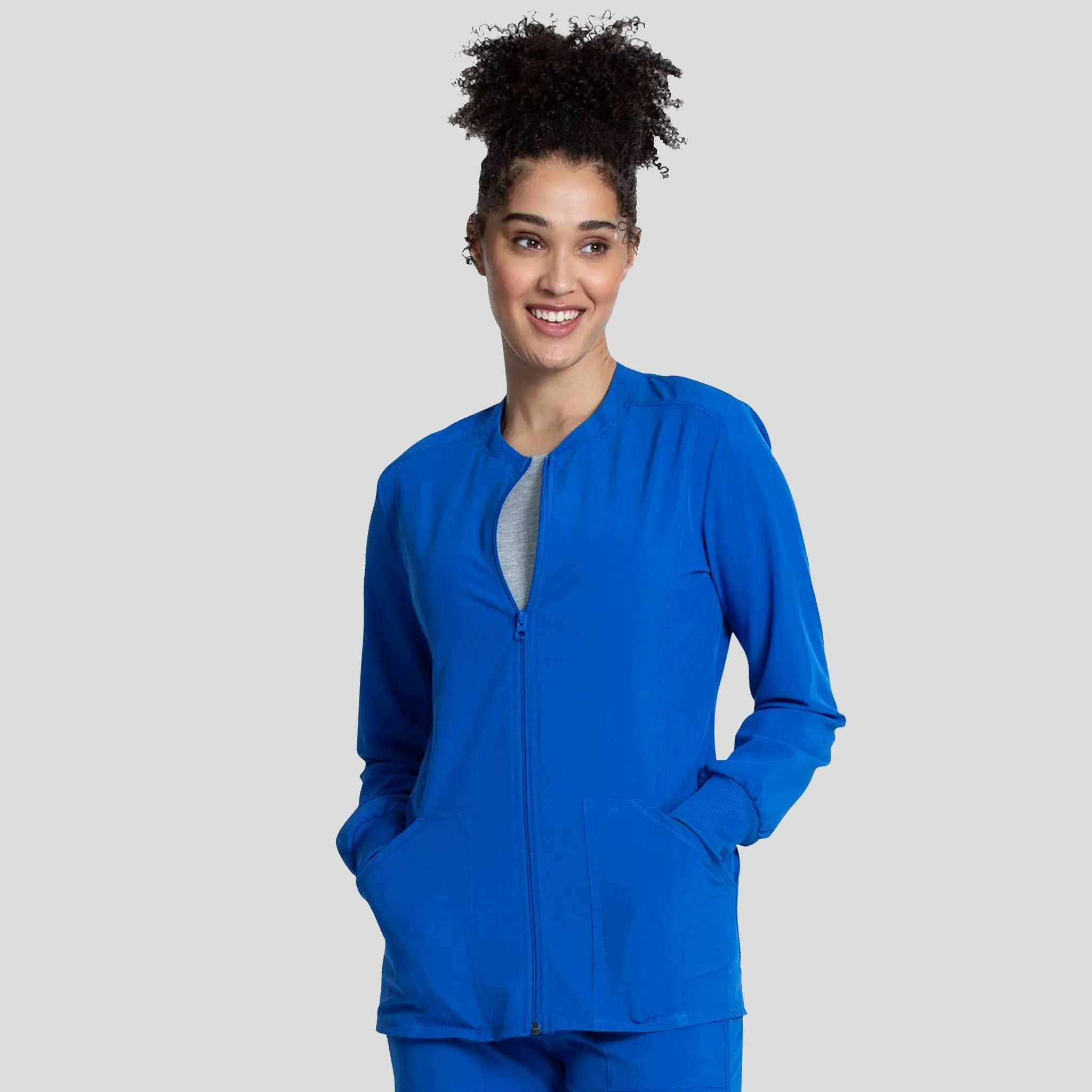 Zip Front Jacket | Royal